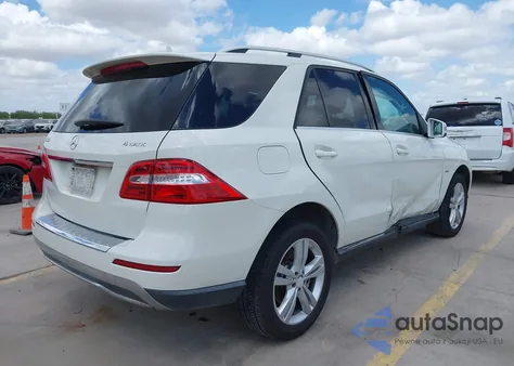 2012 Mercedes-Benz Ml 350 4Matic из США, поврежденный, VIN 4JGDA5HB9CA078384